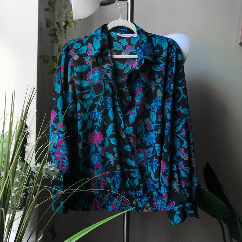 Vintage Pattern long sleeve Blouse